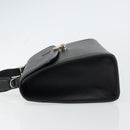 Burberrys Hand Bag Leather Black Silver Auth ep12314-5