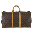 LOUIS VUITTON Monogram Keepall 55 Boston Bag M41424 LV Auth ep12315-13