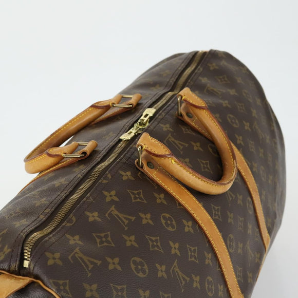 LOUIS VUITTON Monogram Keepall 55 Boston Bag M41424 LV Auth ep12315