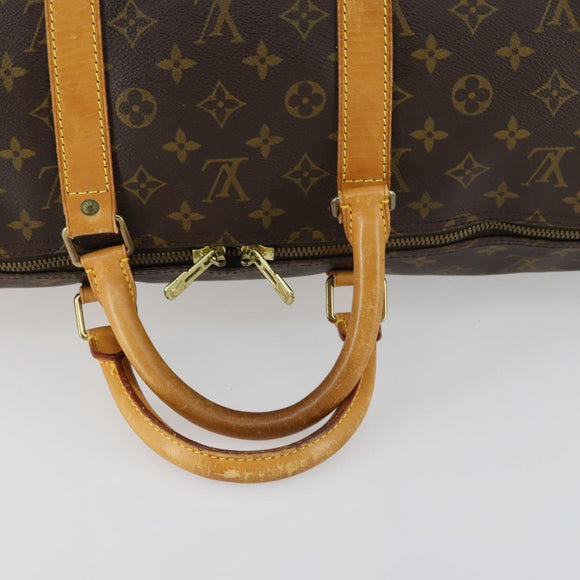 LOUIS VUITTON Monogram Keepall 55 Boston Bag M41424 LV Auth ep12315