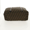 FENDI Zucca Canvas Boston Bag Black Brown Auth ep12318-5