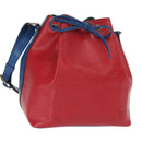 LOUIS VUITTON Epi Petit Noe Bag Tricolor Green Red blue M44147 LV Auth ep12319-1