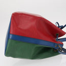 LOUIS VUITTON Epi Petit Noe Bag Tricolor Green Red blue M44147 LV Auth ep12319-4