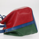 LOUIS VUITTON Epi Petit Noe Bag Tricolor Green Red blue M44147 LV Auth ep12319-5