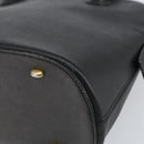 CELINE Hand Bag Leather Black Gold Auth ep12323-12