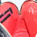 CELINE Hand Bag Leather Black Gold Auth ep12323-17