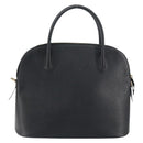 CELINE Hand Bag Leather Black Gold Auth ep12323-3