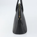 CELINE Hand Bag Leather Black Gold Auth ep12323-4