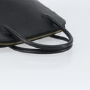 CELINE Hand Bag Leather Black Gold Auth ep12323-7