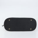 CELINE Hand Bag Leather Black Gold Auth ep12323-9