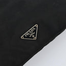 PRADA Shoulder Bag Nylon Silver Black Auth ep12326-17