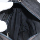 PRADA Shoulder Bag Nylon Silver Black Auth ep12326-19