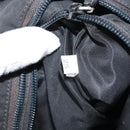 PRADA Shoulder Bag Nylon Silver Black Auth ep12326-12