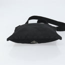 PRADA Shoulder Bag Nylon Silver Black Auth ep12326-5