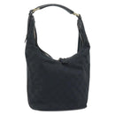 GUCCI GG Canvas Shoulder Bag Black Gold 001 4288 Auth ep12327-1