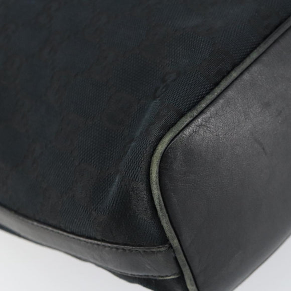 GUCCI GG Canvas Shoulder Bag Black Gold 001 4288 Auth ep12327