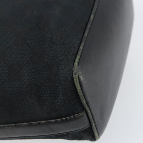 GUCCI GG Canvas Shoulder Bag Black Gold 001 4288 Auth ep12327