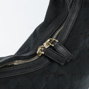 GUCCI GG Canvas Shoulder Bag Black Gold 001 4288 Auth ep12327-15