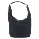 GUCCI GG Canvas Shoulder Bag Black Gold 001 4288 Auth ep12327-2