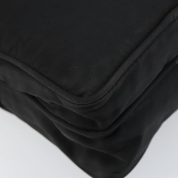 PRADA Shoulder Bag Nylon Silver Black Auth ep12328