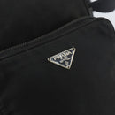 PRADA Shoulder Bag Nylon Silver Black Auth ep12328-18