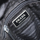 PRADA Shoulder Bag Nylon Silver Black Auth ep12328-19