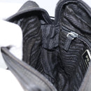 PRADA Shoulder Bag Nylon Silver Black Auth ep12328-21