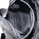 PRADA Shoulder Bag Nylon Silver Black Auth ep12328-23