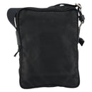 PRADA Shoulder Bag Nylon Silver Black Auth ep12328-2