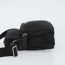 PRADA Shoulder Bag Nylon Silver Black Auth ep12328-4