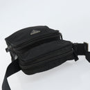 PRADA Shoulder Bag Nylon Silver Black Auth ep12328-6
