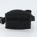 PRADA Shoulder Bag Nylon Silver Black Auth ep12328-5