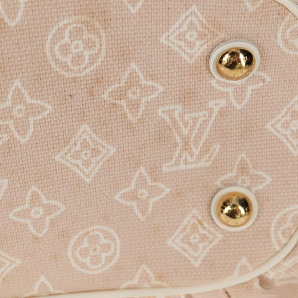 LOUIS VUITTON Monogram Beach Line Cabas Ipanema GM Bag Beige M95986 Auth ep12331