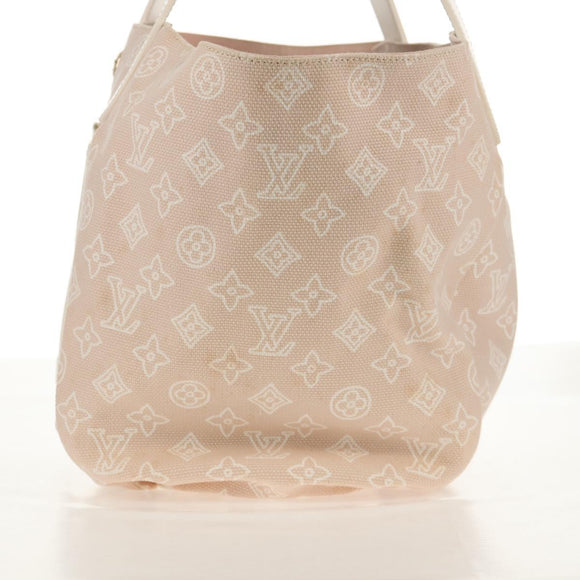 LOUIS VUITTON Monogram Beach Line Cabas Ipanema GM Bag Beige M95986 Auth ep12331