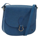 LOUIS VUITTON Epi Saint Cloud GM Shoulder Bag Toledo Blue M52195 LV Auth ep12333-1