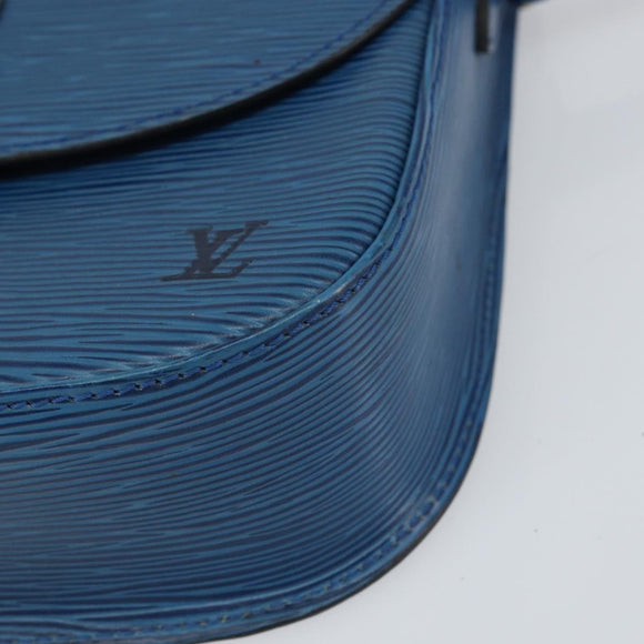 LOUIS VUITTON Epi Saint Cloud GM Shoulder Bag Toledo Blue M52195 LV Auth ep12333