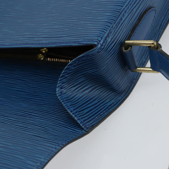 LOUIS VUITTON Epi Saint Cloud GM Shoulder Bag Toledo Blue M52195 LV Auth ep12333