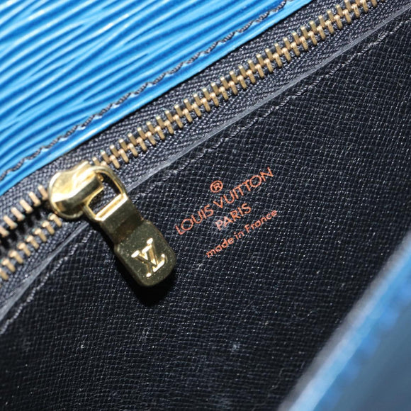 LOUIS VUITTON Epi Saint Cloud GM Shoulder Bag Toledo Blue M52195 LV Auth ep12333