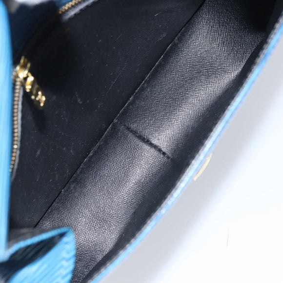 LOUIS VUITTON Epi Saint Cloud GM Shoulder Bag Toledo Blue M52195 LV Auth ep12333