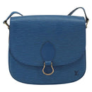 LOUIS VUITTON Epi Saint Cloud GM Shoulder Bag Toledo Blue M52195 LV Auth ep12333-13
