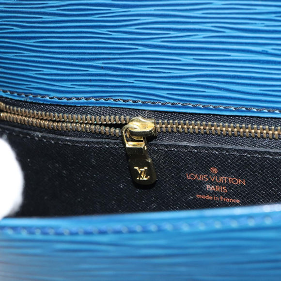 LOUIS VUITTON Epi Saint Cloud GM Shoulder Bag Toledo Blue M52195 LV Auth ep12333