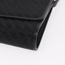 GUCCI Shoulder Bag Leather Canvas Black Gold 004 115 0289 Auth ep12335-14