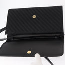 GUCCI Shoulder Bag Leather Canvas Black Gold 004 115 0289 Auth ep12335-17
