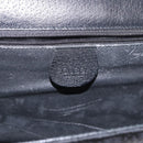 GUCCI Shoulder Bag Leather Canvas Black Gold 004 115 0289 Auth ep12335-18