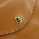 Christian Dior Hand Bag Leather Brown Gold Auth ep12336-14