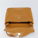 Christian Dior Hand Bag Leather Brown Gold Auth ep12336-15
