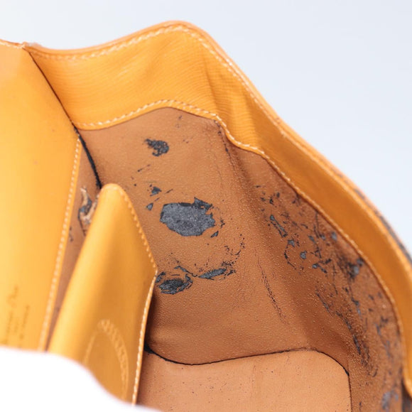 Christian Dior Hand Bag Leather Brown Gold Auth ep12336