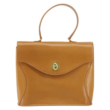 Christian Dior Hand Bag Leather Brown Gold Auth ep12336 - 0