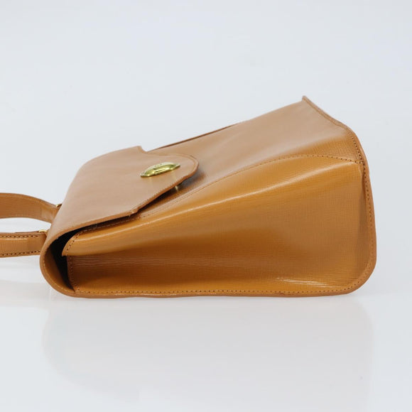 Christian Dior Hand Bag Leather Brown Gold Auth ep12336