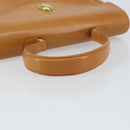 Christian Dior Hand Bag Leather Brown Gold Auth ep12336-7